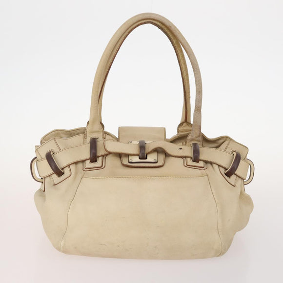 Salvatore Ferragamo Shoulder Bag Leather 2 Set Pink Beige Auth BA10738