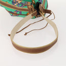 LOEWE Shoulder Bag Canvas Green Gold Auth BA10740-7