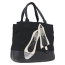 Salvatore Ferragamo Vala Tote Bag Nylon Black Silver Auth BA10741-1