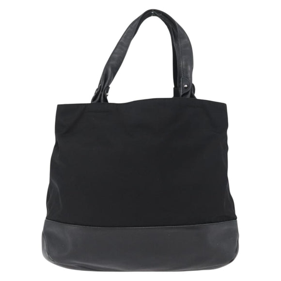Salvatore Ferragamo Vala Tote Bag Nylon Black Silver Auth BA10741