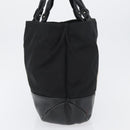 Salvatore Ferragamo Vala Tote Bag Nylon Black Silver Auth BA10741-5