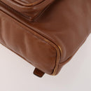 GUCCI Bamboo Backpack Leather Brown Gold 003 1705 0030 Auth BA10744-12