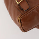 GUCCI Bamboo Backpack Leather Brown Gold 003 1705 0030 Auth BA10744-15