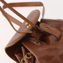 GUCCI Bamboo Backpack Leather Brown Gold 003 1705 0030 Auth BA10744-17