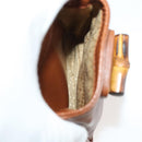 GUCCI Bamboo Backpack Leather Brown Gold 003 1705 0030 Auth BA10744-26