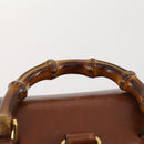 GUCCI Bamboo Backpack Leather Brown Gold 003 1705 0030 Auth BA10744-8