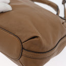 Chloe Elise Hand Bag Leather 2way Brown Gold Auth BA10748-18