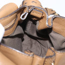 Chloe Elise Hand Bag Leather 2way Brown Gold Auth BA10748-21