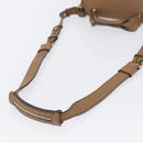 Chloe Elise Hand Bag Leather 2way Brown Gold Auth BA10748-8