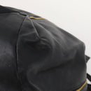 Gianni Versace Shoulder Bag Leather Black Gold Auth BA10749-10