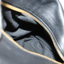 Gianni Versace Shoulder Bag Leather Black Gold Auth BA10749-18
