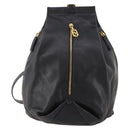 Gianni Versace Shoulder Bag Leather Black Gold Auth BA10749-2