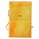 LOUIS VUITTON Monogram Vernis Walker Wallet Lime Yellow M91074 LV Auth BA10750-13