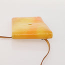LOUIS VUITTON Monogram Vernis Walker Wallet Lime Yellow M91074 LV Auth BA10750-6