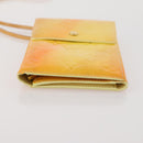 LOUIS VUITTON Monogram Vernis Walker Wallet Lime Yellow M91074 LV Auth BA10750-5
