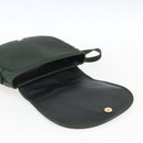 VALENTINO Shoulder Bag Leather Green Gold Auth BA10752-10