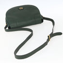 VALENTINO Shoulder Bag Leather Green Gold Auth BA10752-7
