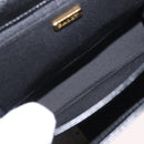 BALLY Hand Bag Leather 2way Black Gold Auth BA10754-12
