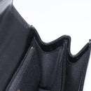 BALLY Hand Bag Leather 2way Black Gold Auth BA10754-21