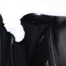 BALLY Hand Bag Leather 2way Black Gold Auth BA10754-22