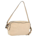 Chloe Shoulder Bag Leather 2way Ivory Gold Auth BA10755-1