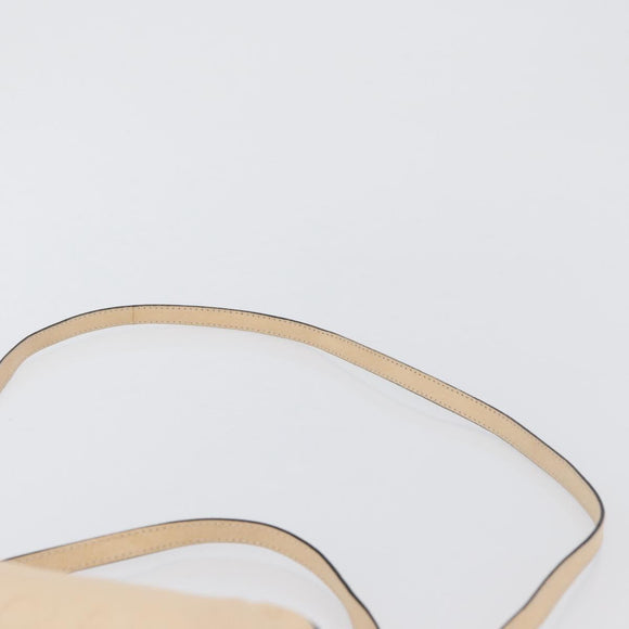 Chloe Shoulder Bag Leather 2way Ivory Gold Auth BA10755