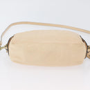 Chloe Shoulder Bag Leather 2way Ivory Gold Auth BA10755-5