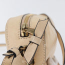 Chloe Shoulder Bag Leather 2way Ivory Gold Auth BA10755-10