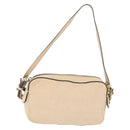 Chloe Shoulder Bag Leather 2way Ivory Gold Auth BA10755-13