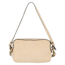 Chloe Shoulder Bag Leather 2way Ivory Gold Auth BA10755-2