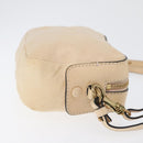 Chloe Shoulder Bag Leather 2way Ivory Gold Auth BA10755-3