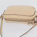Chloe Shoulder Bag Leather 2way Ivory Gold Auth BA10755-6