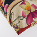 Salvatore Ferragamo Hand Bag Nylon Multicolor Gold Auth BA10756-16