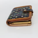 LOUIS VUITTON Multicolor Portefeuille Viennois Wallet Black M92988 Auth BA10757-5