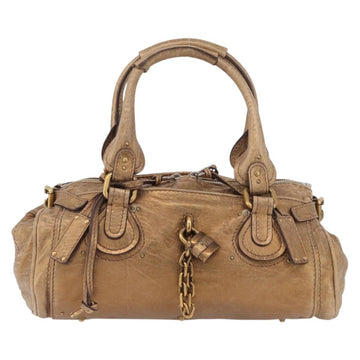 Chloe Paddington Hand Bag Leather Gold Tone Silver Auth BA10758V - 0