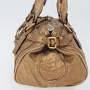 Chloe Paddington Hand Bag Leather Gold Tone Silver Auth BA10758V-4