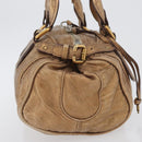 Chloe Paddington Hand Bag Leather Gold Tone Silver Auth BA10758V-5