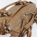Chloe Paddington Hand Bag Leather Gold Tone Silver Auth BA10758V-6