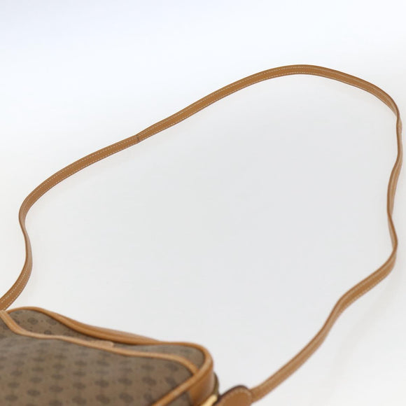 GUCCI Micro GG Supreme Shoulder Bag PVC Beige Gold Auth BA10759