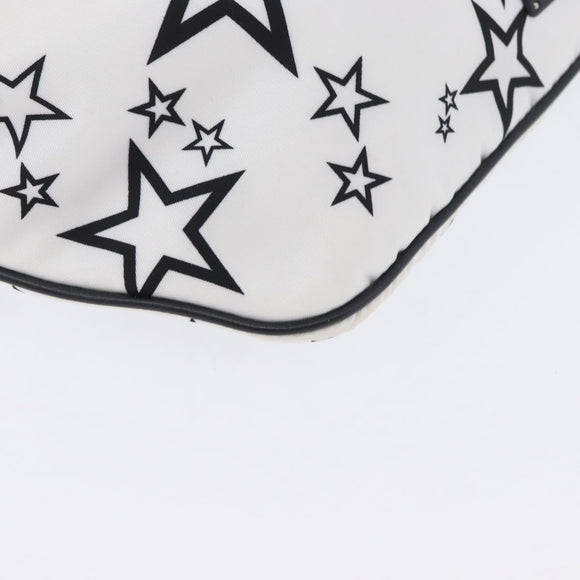 DOLCE&GABBANA Shoulder Bag Nylon White Silver Auth BA10763