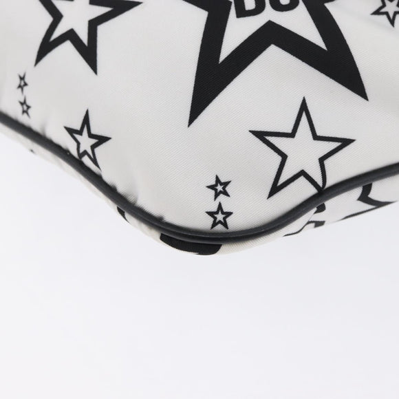 DOLCE&GABBANA Shoulder Bag Nylon White Silver Auth BA10763