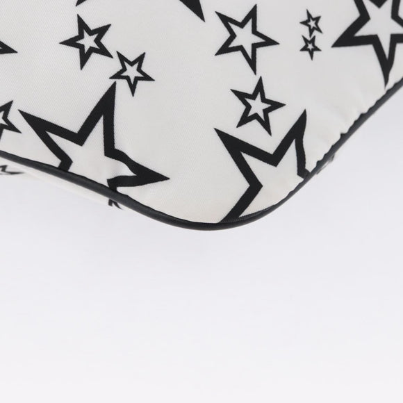 DOLCE&GABBANA Shoulder Bag Nylon White Silver Auth BA10763