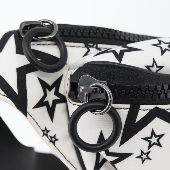 DOLCE&GABBANA Shoulder Bag Nylon White Silver Auth BA10763