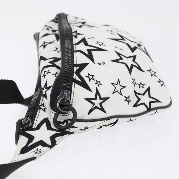 DOLCE&GABBANA Shoulder Bag Nylon White Silver Auth BA10763