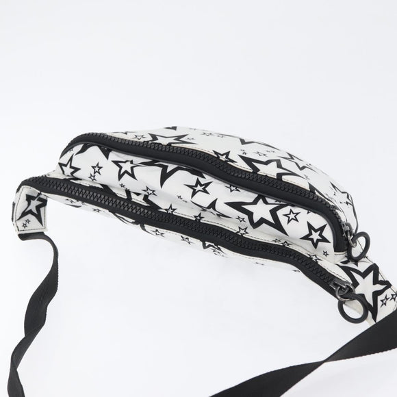 DOLCE&GABBANA Shoulder Bag Nylon White Silver Auth BA10763