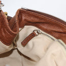 Chloe Paddington Hand Bag Leather Brown Gold Silver Auth BA10764SAV-24