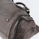 Chloe Paddington Hand Bag Leather Silver Auth BA10765V-11