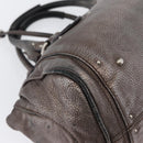 Chloe Paddington Hand Bag Leather Silver Auth BA10765V-12