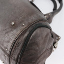 Chloe Paddington Hand Bag Leather Silver Auth BA10765V-13