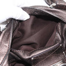 Chloe Paddington Hand Bag Leather Silver Auth BA10765V-24